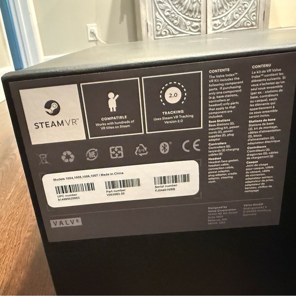 Valve Index PC And Console Virtual Reality VR Headset Full Kit - Black - Picture 2 of 9